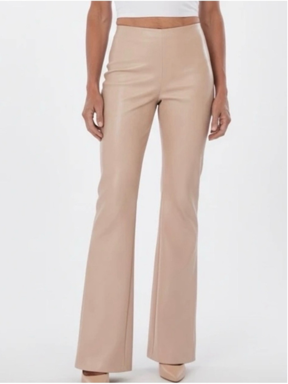 Alice + Olivia Teeny Vegan Leather Trousers, NWT
